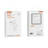 Somostel SMS-Q136 PD 67W Pengisi Daya Cepat Ponsel Gan Tipe C Adaptor Perjalanan dengan Kabel Data Cargadores Para Celulares