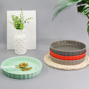 مخصص 9 بوصة جولة السيراميك كعكة الخبز طبق فطيرة الفرن آمنة أواني الخبز - Product Image 4