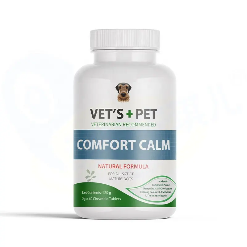 Private label Dog Calming Treats For Anxiety Relief Pain Relief Treats Chews Tablets Dogs Calming Chews
