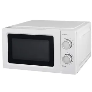 Meja Putar Oven Microwave, 0.7Cuft/20L 700W Kontrol Manual Meja