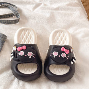 Cute KT Cat <b>Slippers</b> For Women Summer EVA Thick Sole Cloud Feel Non Slip Indoor Outdoor Slides - Product Image 2