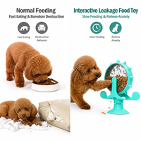 Distributeur de friandises interactif portable haut de gamme pour animaux de compagnie, jouet roulant à chute de nourriture, distributeur de nourriture en ABS pour stimuler la mentalité des chiens et des chats