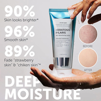 Ensemble Lotion Kératose Pilaire Bio Éclaircissante Anti-Boutons Jambes de Fraise Vitamine C pour Adultes Femme