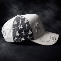 Casquettes G5 à bord incurvé, livraison rapide, logo original brodé, logo en métal, broderie 3D, non structurées, effet vieilli, modèle 1414