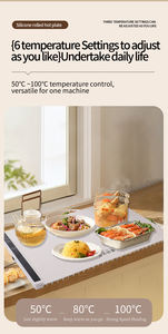 Flexibele Siliconen Elektrische Opvouwbare En Roll-Up Buffet Warmhoudplaten Auto Rv Heat <span class=keywords><strong>Pad</strong></span> Met Spoel Verwarmingselement - Product Image 2