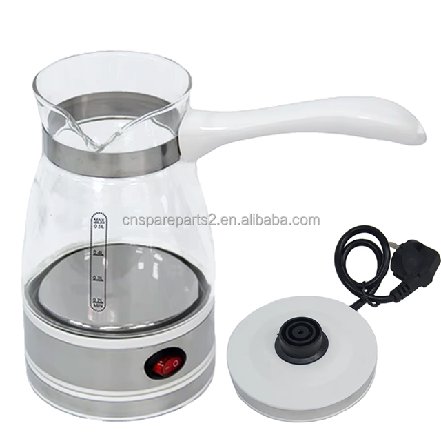 Portable Electric Glass Coffee Pot Turkish Coffee Maker Machine Standard Electric Teapot for Home Office Use