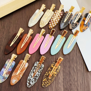 Sayoung Oem/Odm Vente en gros Logo personnalisé Coiffure Usage quotidien Salon Maquillage Sans pli Pinces à <span class=keywords><strong>cheveux</strong></span> en différents matériaux - Product Image 4