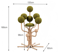 Fauteuil d'appoint créatif en forme d'arbre, chaise ludique et fantaisiste en forme de branche d'arbre, fauteuil lounge ergonomique de designer pour la décoration du salon