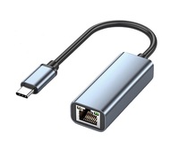 Adaptateur réseau USB Gigabit en alliage d'aluminium, Ethernet filaire 1000 Mbps, Type-C vers RJ45, sans pilote, prend en charge la charge PD