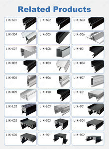 Tessuto russo ucraino tensione del soffitto teso profilo in alluminio soffitto teso montato a doppio binario tenda a LED profilo - Product Image 6