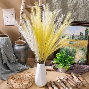 Dogtail Malt Grass Artificial Flowers Dried Pampas Grass Home Decoration Wedding <b>Road</b> Flower Wall Artificial Reed Plant Flowers - Product Image 4