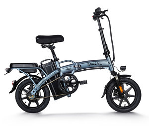 Bicicleta Eléctrica Plegable Nueva en Oferta, 48V 350W, Batería de Litio, Cuadro de Acero, 14 Pulgadas, Alcance de 50-60km, M2 M2 - Product Image 2