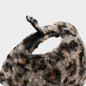 Nouvelle casquette de baseball pour femme automne-hiver, imprimé léopard, 6 panneaux, chaude, protection solaire, style vintage, en fourrure pelucheuse - Product Image 6