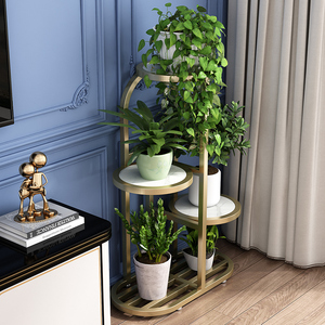 Présentoirs en métal et bois pour fleurs artificielles, étagères multicouches pour décoration de mariage, jardin et balcon - Product Image 6