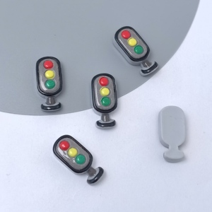 Mini Cono de Tráfico, Semáforo, Señal de Parada y Estacionamiento, Lindos Dijes de Resina de Base Plana, Decoración Divertida para Álbumes de Recortes, Manualidades DIY para Slime - Product Image 5
