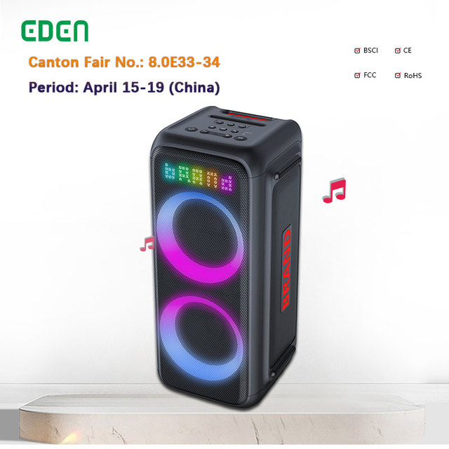 New Private Dual 8 Inch Wooden Box Waterproof High End Karaoke Sound Equipment Speaker Original Party Speaker