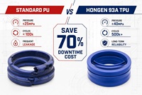 Sello Hidráulico UN UNS de Poliuretano PU TPU 93A, Sello en Forma de U para Cilindros de Excavadoras y Bulldozers, Kit de Sellado, Fábrica China