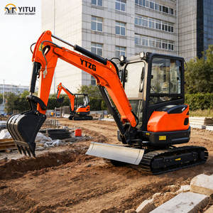 Mini Escavatore Cingolato a Braccio Lungo Micro Digger con Accessori CE EPA Euro 5 di Alta Qualità, Mini Escavatore da 3,5 Tonnellate con Motore Kubota - Product Image 1