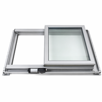 Fenêtre de toit coulissante rétractable en alliage d'aluminium étanche, motorisée, pour véranda en verre, villa, sur mesure