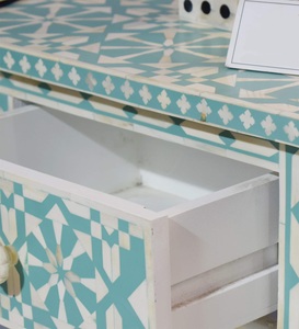 Table console moderne en os incrusté pour salon, chambre, école - Meuble de rangement écologique au meilleur prix - Product Image 2