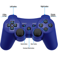 Manette de jeu sans fil pour console PS 3, joystick à double vibration pour PS3, manette pour PS3, contrôleur BT
