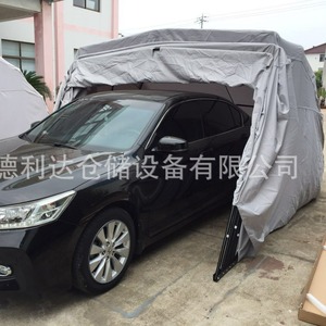 Delida Semi Automatic Mobile Retractable Carport For Volkswagen Zinc Plating Cloth Tarpaulin Outdoor Parking Protection - Product Image 3