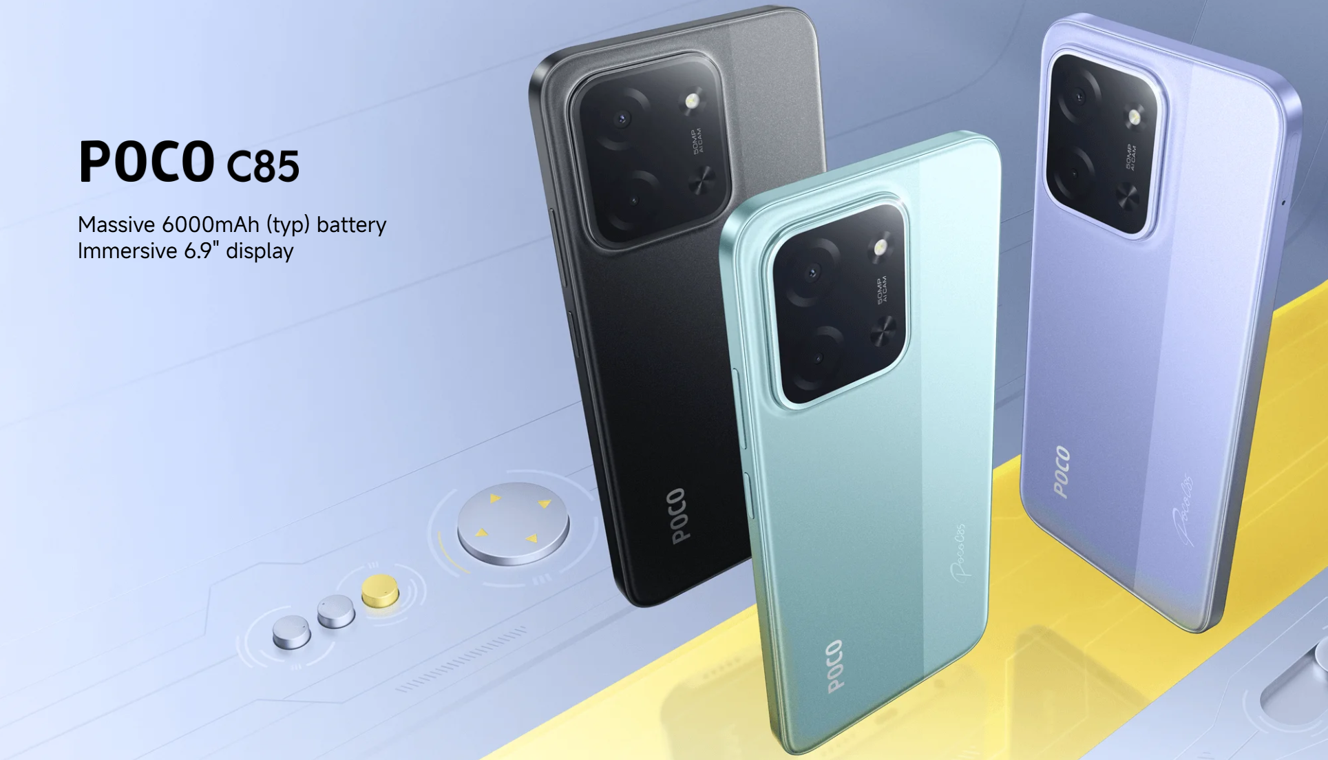 POCO C85 Global Version - 6GB/128GB, 8GB/256GB Mediatek Helio G81 