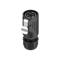Connecteur d'alimentation industriel IP68 en plastique et en métal EW-LP28 3 5 broches mâle femelle Led connecteur de fil étanche