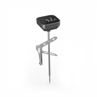 Nouveau produit : Thermomètre à lait et à café rechargeable en acier inoxydable argenté pour la maison