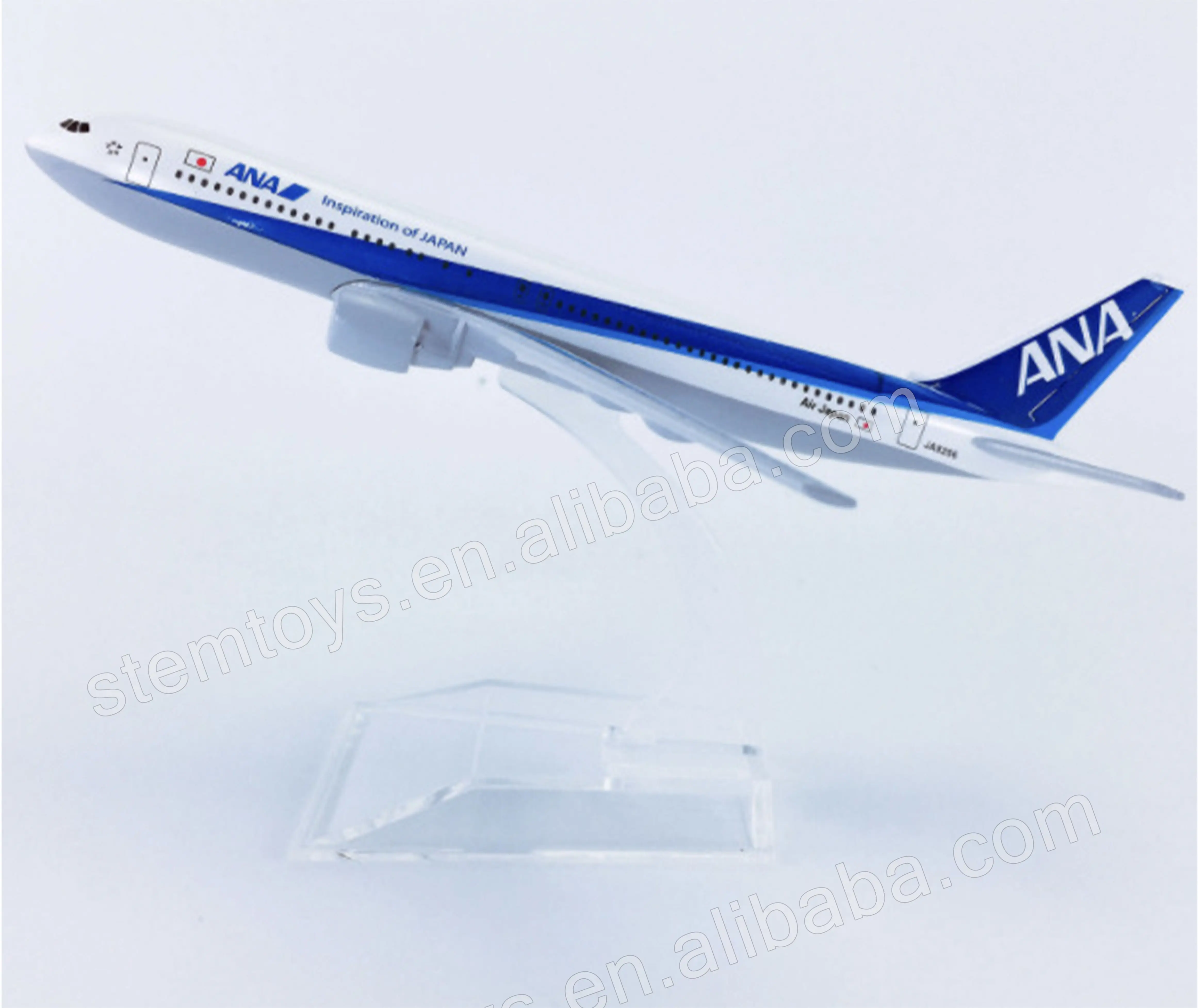 Modelos de aviones japoneses Diecast Metal ANA 777-200ER 1/400 escala modelo de avión para colección modelo de avión