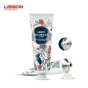 Tubos de embalaje mate cosméticos plegables de aluminio personalizados Loción de crema de manos Tubo de metal de aluminio ecológico con muestra gratis - Product Image 1