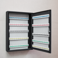 Coffre-fort à clés en acier avec serrure mécanique, armoire murale de rangement pour clés, casier métallique compact, épaisseur 1 mm/3 mm pour hôtels