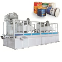 Máquina de fabricación de cubos de metal Línea de producción de cubos de tambor de acero