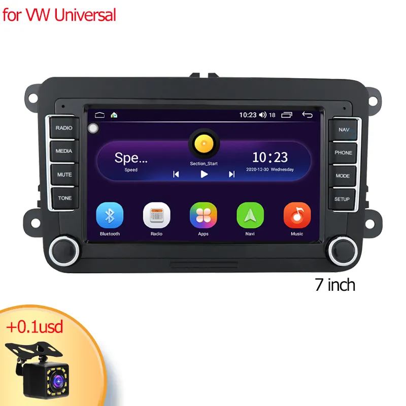 7 Inch Goedkope Prijs 2 Din Touchscreen Autoradio Android Dubbel Din Autoradio Voor Volkswagen Skoda Stoel