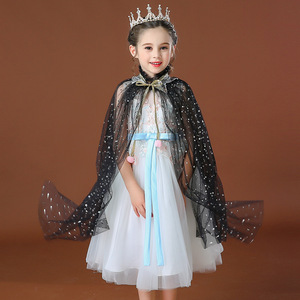 Disfraz de Princesa <span class=keywords><strong>Sirena</strong></span> Congelada para Niñas, Vestido de Poliéster con Capa para Halloween, Disfraces de TV y Películas para Niños - Product Image 4