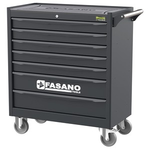 Fasano Tools 7 <b>Drawer</b> Rolling Tool Cabinet With Lock And Casters For <b>Workshop</b> Storage - Product Image 1