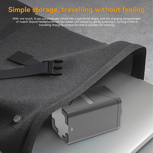 Chúng Tôi Kho Kho Loại C Tự Động Xoay Từ Thông Minh 3 Trong 1 Sạc Không Dây Cho Apple Đồng Hồ Cho Iphone 17 15 14 Cho Airpods - Product Image 5