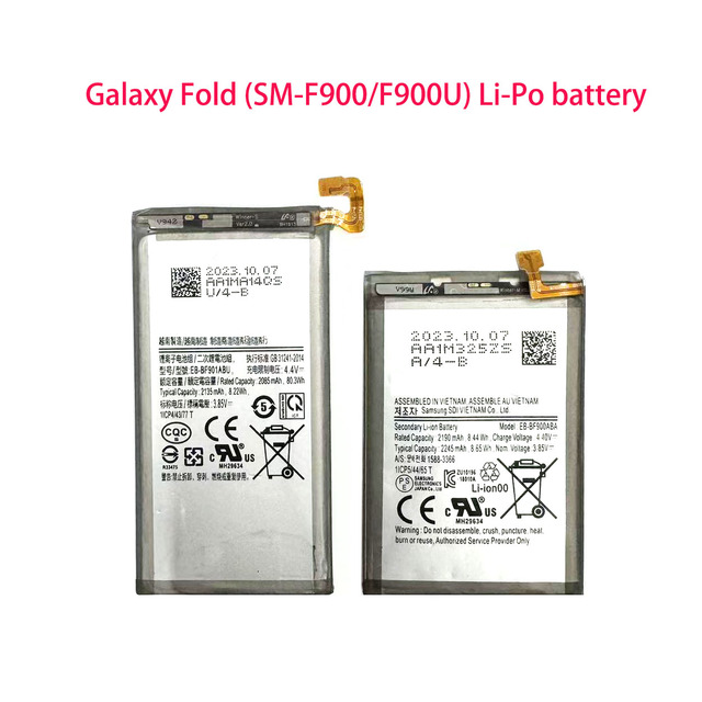 Replacement Battery For Galaxy Fold F900F F900U N W J F907B F907N  W20 5G Overseas Version