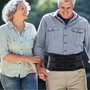 Ceinture de soutien lombaire respirante FSPG en néoprène, attelle médicale pour le dos et le ventre, soulagement de la douleur sciatique - Product Image 6