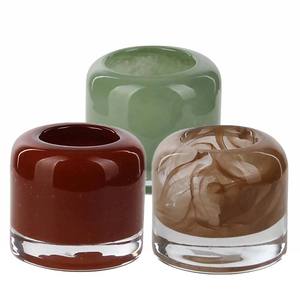 Новый дизайн на заказ, праздничные стеклянные порошкообразные свечи, уникальные выдувные стеклянные свечи, подсвечник, подсвечник - Product Image 4