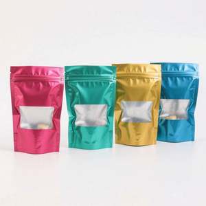 Custom Print Dog <b>Treat</b> Packaging Bags Resealable Mylar Frosted Doypack Stand up Ziplock Plastic Pouches with Claw Shaped Window - Product Image 4