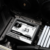 CPU thermique droit refroidisseur d'eau Frozen Prism 360 NOIR ARGB écrans LCD liquide refroidisseur de processeur refroidisseur d'eau