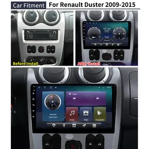 Krando Mới Nhất Android Xe Stereo GPS Navigation Đối Với Renault Duster 2009-2015 Xe Đa Phương Tiện Hệ Thống Head Đơn Vị Thả Tàu