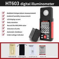 HABOTEST HT603 luxmètre numérique testeur d'éclairement à grand écran de haute précision luxmètre et photomètre