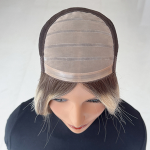 Ready to Ship 5x5 Mono Top <b>Wig</b> with Silicone European Medical <b>Wig</b> for Alopecia Human Hair <b>Wig</b> for Cancer Patients - Product Image 3