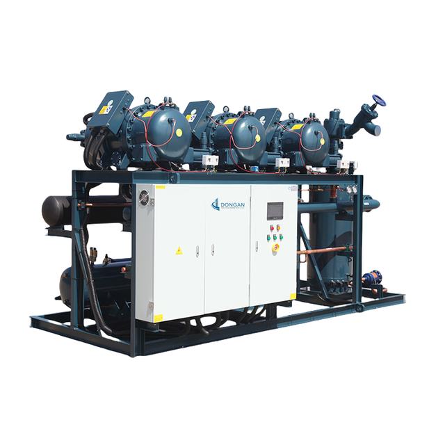 Screw Compressor Condensing Unit, Low Noise Safe Operation Smart Control for Cold Room Factory Mall
