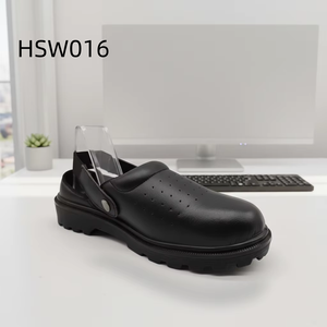 ZYF, Zoccoli <span class=keywords><strong>da</strong></span> Chef con Design a Cinturini Regolabili, Popolari nel Mercato del Qatar, Scarpe Protettive <span class=keywords><strong>da</strong></span> <span class=keywords><strong>Lavoro</strong></span> con Punta in Acciaio HSW016 - Product Image 2