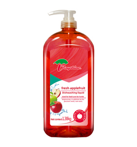 Rayshine Eco-friendly Kitchen Supply Apple Fragrance Liquid <strong>Detergent</strong> For <strong>Dish</strong> Washing <strong>Detergent</strong> Bulk 1.38KG - Product Image 1
