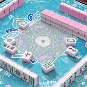 Tapete de Goma Natural Antideslizante para Mesa de Mahjong, Plegable, Lavable, Insonorizante para Mahjong Americano - Product Image 4