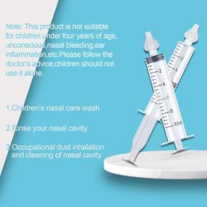 2 aspirateurs nasaux professionnels pour bébé de 10 ml, nettoyeur <span class=keywords><strong>nasal</strong></span> pour bébé avec <span class=keywords><strong>embout</strong></span> d'aspiration <span class=keywords><strong>nasal</strong></span> en silicone lavable et réutilisable - Product Image 5